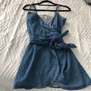Denim Wrap Dress